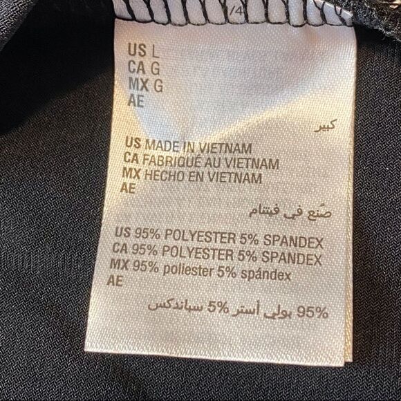 JM Collection Black With Silver Accents Flared Sleeve Tunic/Dress Size Large - Picture 4 of 13